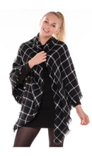 Load image into Gallery viewer, Plaid Blanket Scarf
