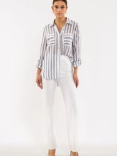 Load image into Gallery viewer, Double Pocket Striped Button Down
