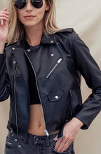 Load image into Gallery viewer, Faux Leather Moto
