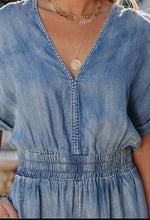 Load image into Gallery viewer, Chambray Romper
