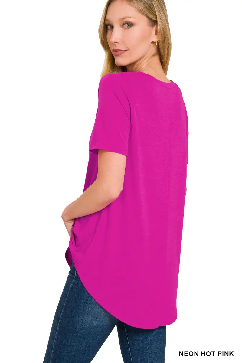 Neon Pink Luxe Tee