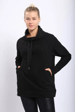 Load image into Gallery viewer, Brushed Fleece Cowl Neck Pullover
