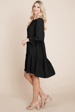 Load image into Gallery viewer, Swiss Dot Black Dress
