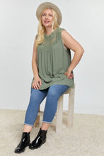 Load image into Gallery viewer, Plus Size Boho Lace Yoke Top
