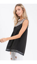 Load image into Gallery viewer, Double Trim Woven Top
