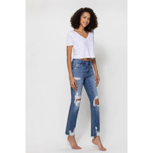 Load image into Gallery viewer, Flying Monkey Comfort Stretch Slim Straight Distressed Denim
