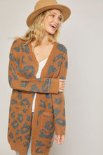 Load image into Gallery viewer, Cozy Leopard Cardigan (Mocha)
