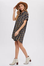 Load image into Gallery viewer, Plaid Shirt Dress
