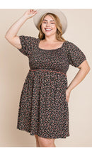 Load image into Gallery viewer, Plus Size Floral Smocked Dress
