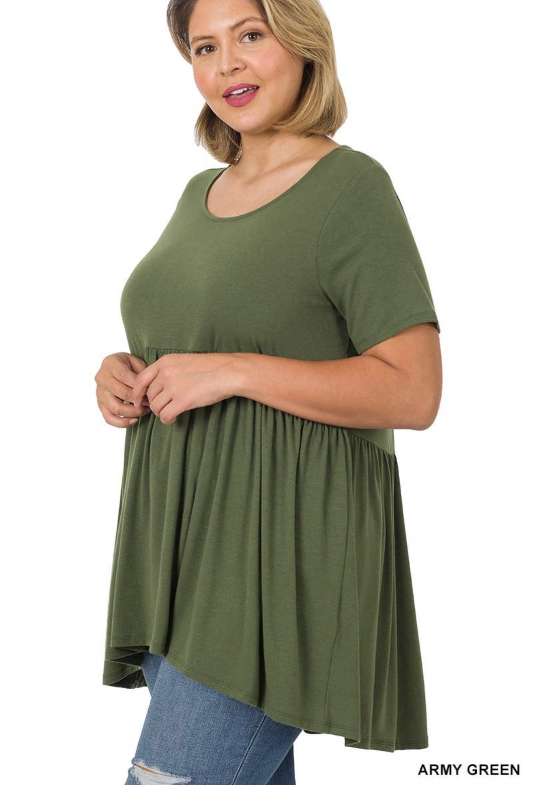 Plus Size Babydoll Tee