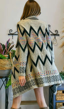 Load image into Gallery viewer, Multi Color Aztec Sweater Cardigan
