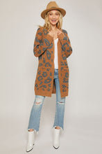 Load image into Gallery viewer, Cozy Leopard Cardigan (Mocha)
