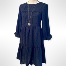 Load image into Gallery viewer, Swiss Dot Black Dress
