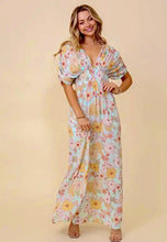 Load image into Gallery viewer, Floral Tie Back Maxi Dress
