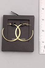 Load image into Gallery viewer, Flat Metal Small Hoop Earrings
