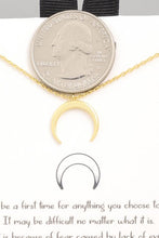 Load image into Gallery viewer, Crescent Horn Pendant Necklace

