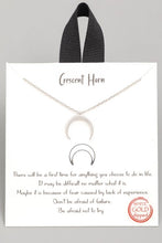 Load image into Gallery viewer, Crescent Horn Pendant Necklace
