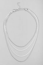 Load image into Gallery viewer, Layered Herringbone Chain Necklace
