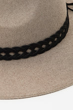 Load image into Gallery viewer, Braided Strap Fedora Hat
